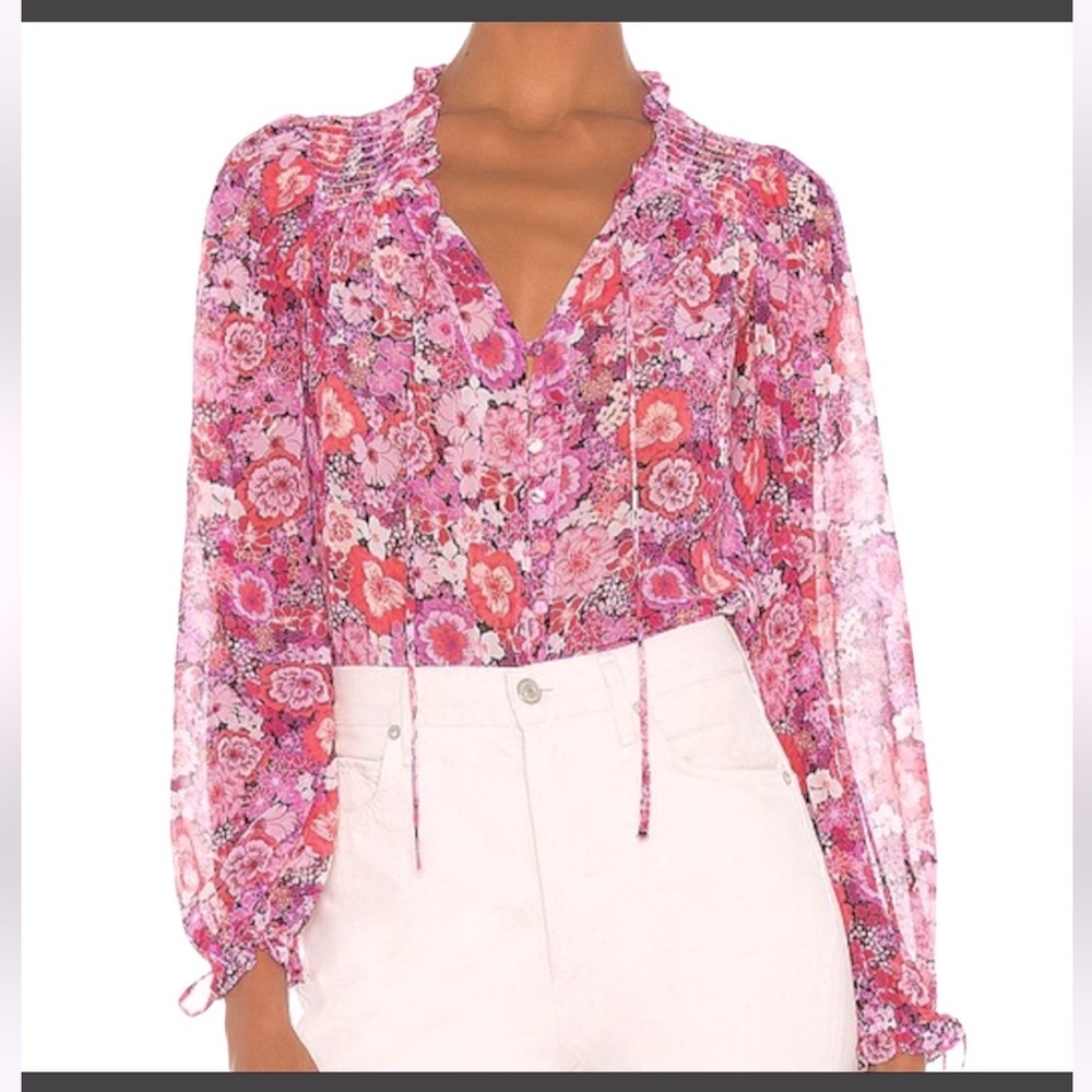 FINAL PRICE For Love And Lemons Sheer Carnation Blouse Ladies Small